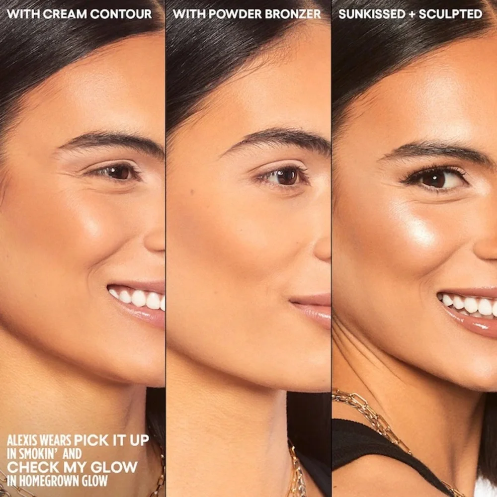 Smokin’ GXVE Pick It Up Cream Contour & Powder Bronzer Duo Medium Brand New